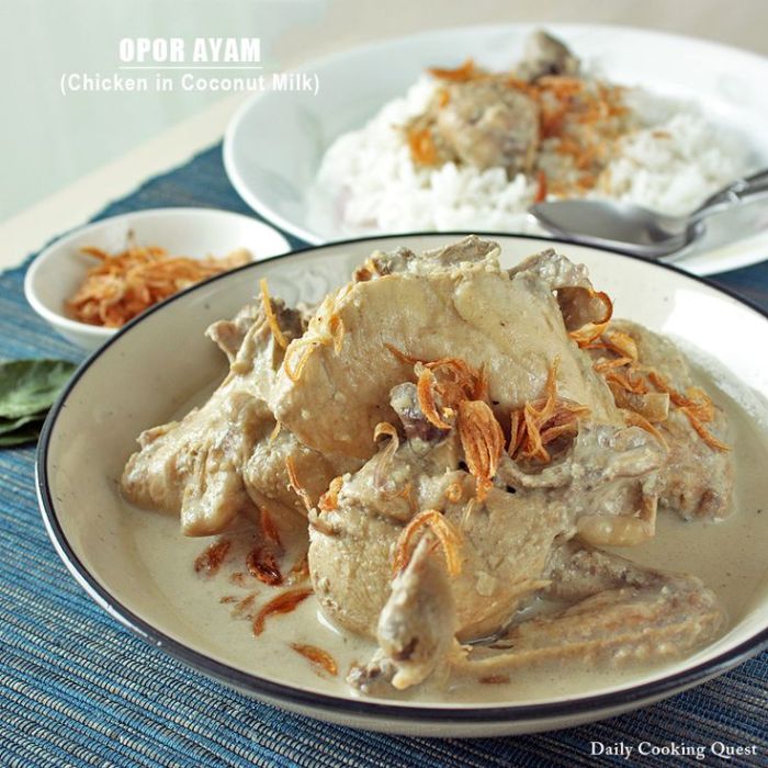Resep Opor Ayam Kuning Spesial Lebaran, Hidangan Nikmat untuk Keluarga